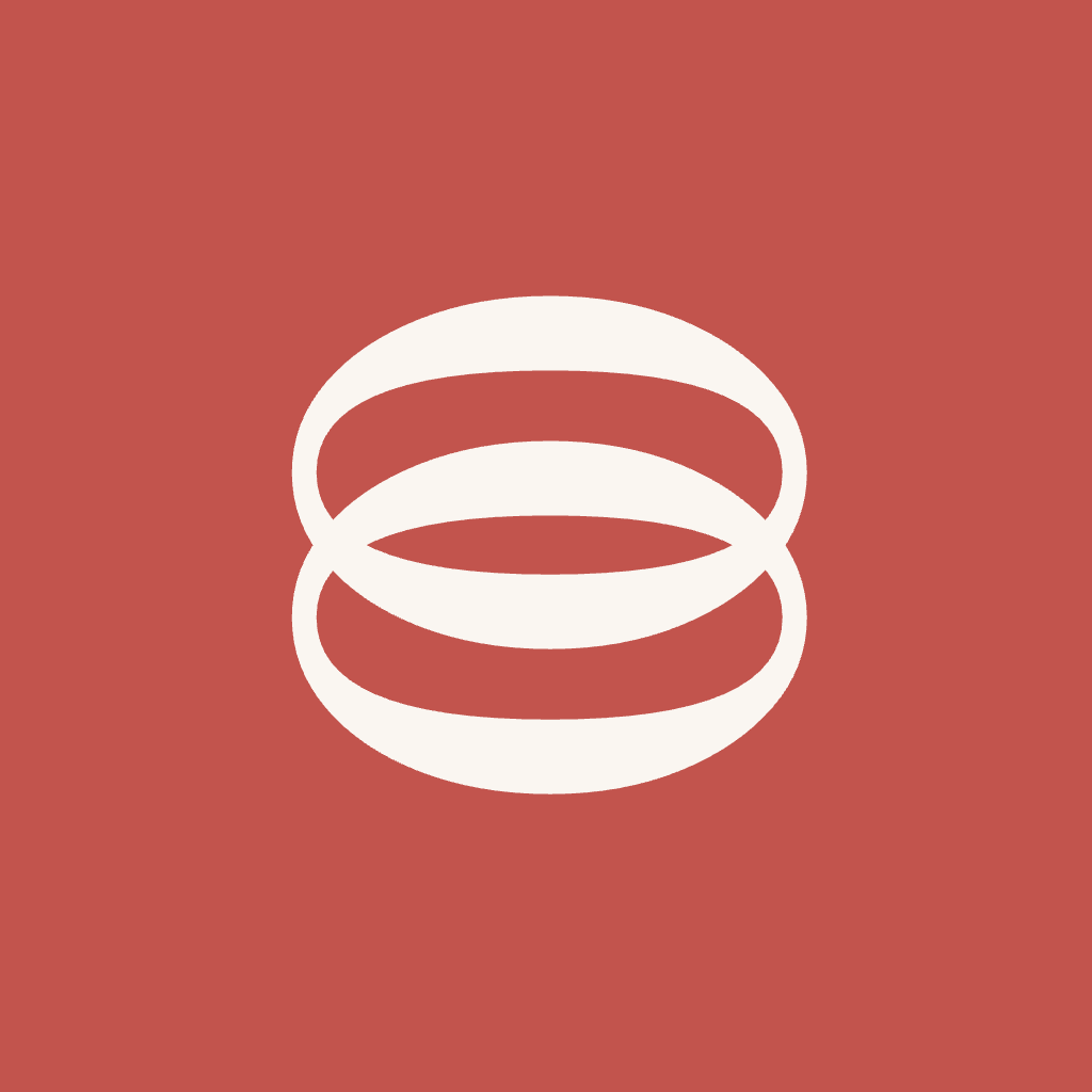 loop monogram, overlapping o glyphs forming a connected ring